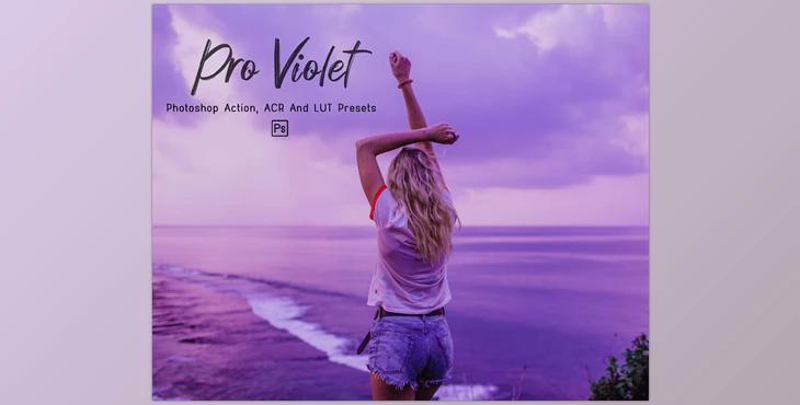 10 Pro Violet PS, ACR, LUTs filter CreativeMarket-6023779 (XMP, ATN)