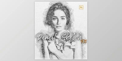 Pencil Sketch Fx – Photoshop Action GraphicRiver-33954226 (ABR, PAT, ATN)