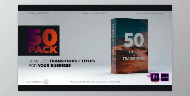 Unique Typography Transitions MOGRT (Videohive 23429297)