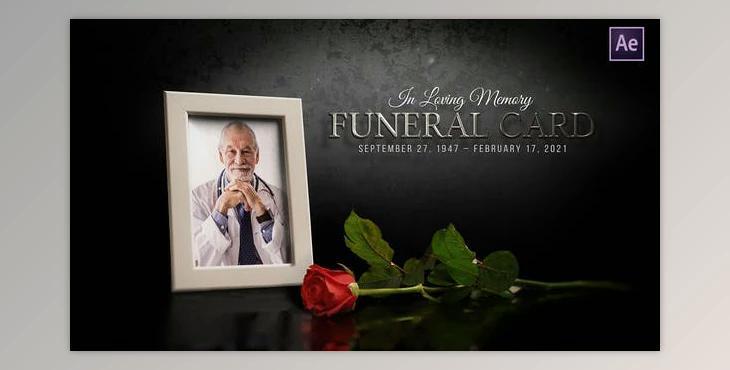 Funeral Flower Card - Memorial (Videohive 31311632) - AE Project
