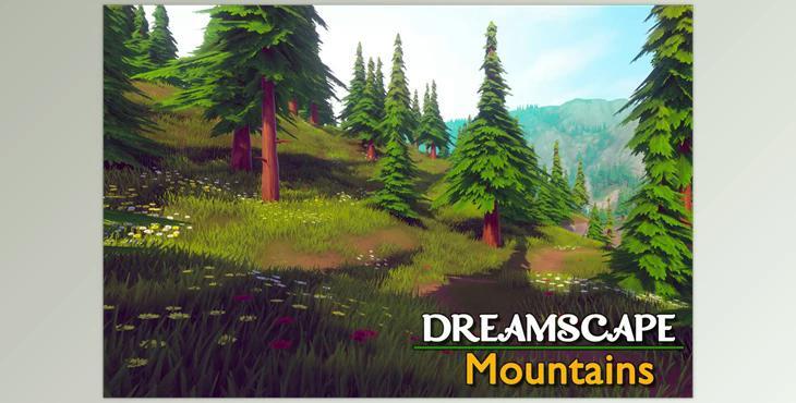 Unity asset - Dreamscape Nature Mountains – Stylized Open World Environment v1.0