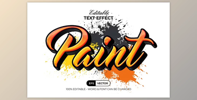 Paint Text Effect Graffiti Style - 260616409