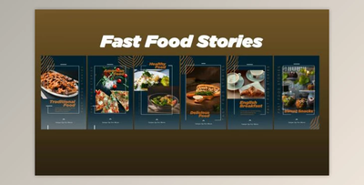 Fast Food Stories (VideoHive 46956956) - AE Project