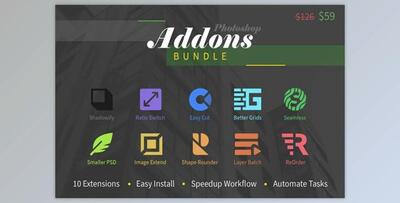 Photoshop Add-Ons Bundle (PDF, ZXP, JPG)
