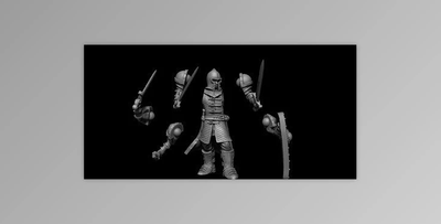 Keying For Modular 3D Printable Miniatures In Zbrush