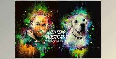 Abstract Painting Action 2 CreativeMarket-4867433