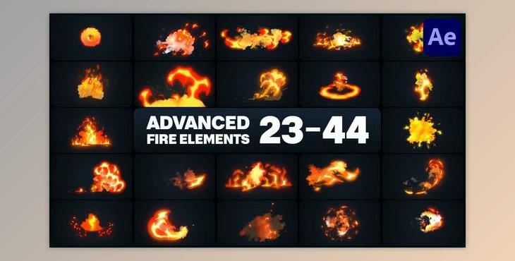 Advanced Fire Elements for After Effects (Videohive 46302571) - AE Project