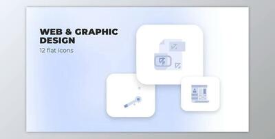 WEB & Graphic Design – Flat Icons (Videohive 39947411) - AE Project