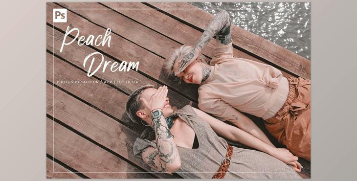 08 Dream Peach Ps Action, ACR, LUT CreativeMarket-5869696 (XMP, ATN)