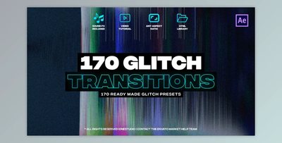 170 Glitch Transitions (Videohive 37251245) - AE Project