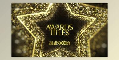 Awards Titles (Videohive 51943540) - AE Project