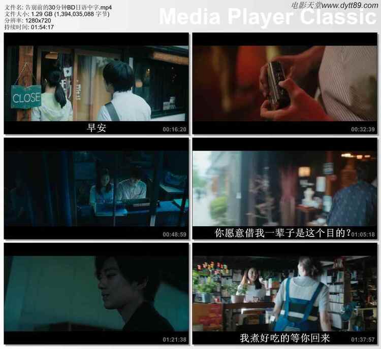 2020年日本6.8分剧情片《告别前的30分钟》BD日语中字
