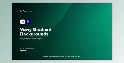 Wavy Gradient Backgrounds l MOGRT for Premiere Pro (VideoHive 37187414)