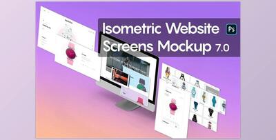 Isometric Website Mockup 7.0 CreativeMarket-5301276