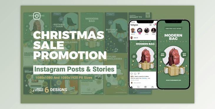 Merry Christmas Sale Instagram Ad B204 (Videohive 35054050) - AE Project