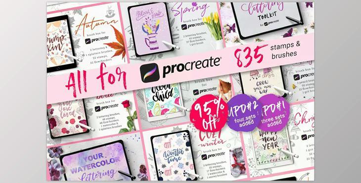All for Procreate – Brush Bundle CreativeMarket 4505239