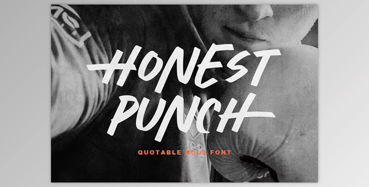 Honest Punch - Quotable Bold Font