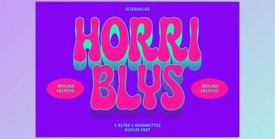Horriblys Decorative Display Font