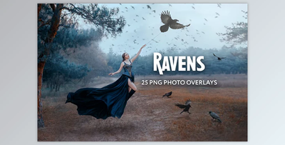 25 Ravens Photo Overlays