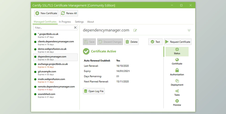 Certify SSL Manager v5.6.8 (04 Apr 2022) + Keygen