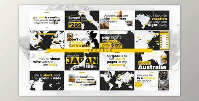 World Map Pro - Travels (Videohive 43262047) - AE Project