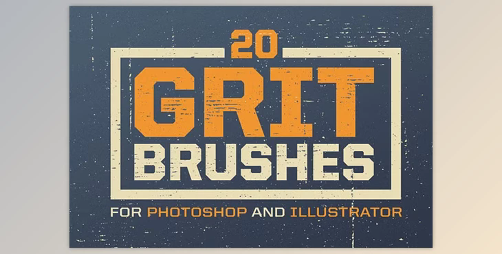 Grit Photoshop & Illustrator Brushes - 2722037