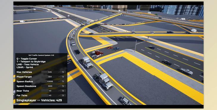 Unreal Engine - Traffic Control System (Engine version 4.26- 4.27, 5.0- 5.2)