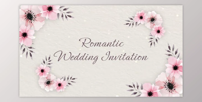 Romantic Wedding Invitation (Videohive 50620825) - AE Project