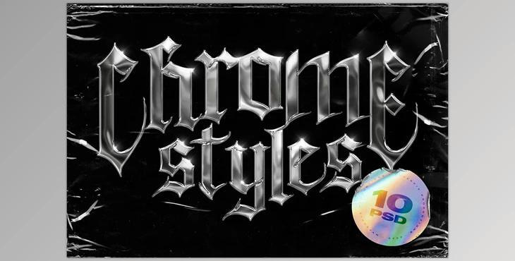 Chrome Text Styles (5366974-CreativeMarket)