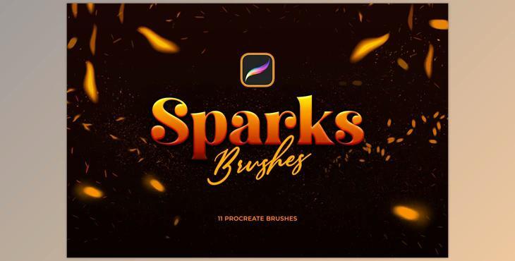 Sparks Procreate Brushes CreativeMarket 6614361