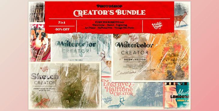 Photoshop Creator’s Bundle - 7 in 1 CreativeMarket-5333904 (XMP, DNG)