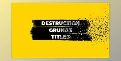 Destruction Grunge Titles (Videohive 27925317)