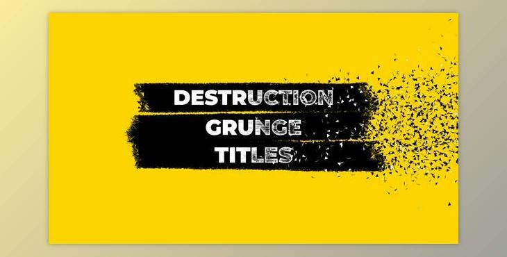 Destruction Grunge Titles (Videohive 27925317)
