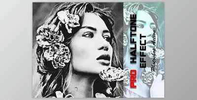 Pro Halftone Effect Photoshop Action By Studio Retouch