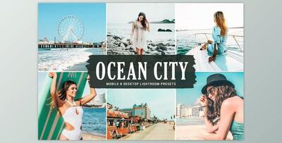 Ocean City Pro Lightroom Presets - CreativeMarket 6012832