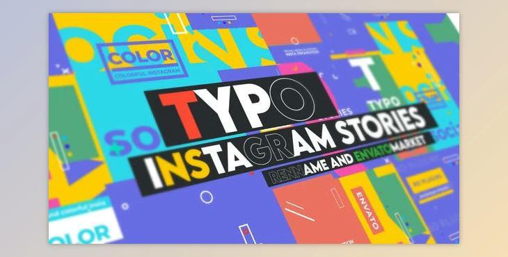 Typographic Instagram Stories Vol 0.1 (Videohive 28897023) - AE Project