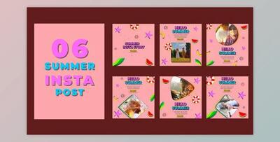Summer Coming Instagram Social Media Post (Videohive 39216068) - AE Project