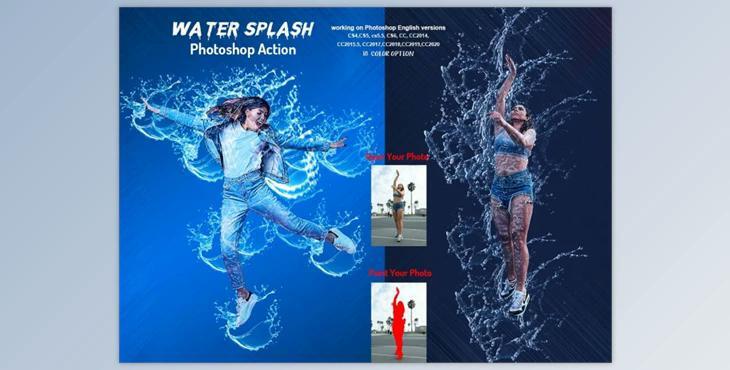 Water Splash Photoshop Action CreativeMarket-5964508 (ATN)
