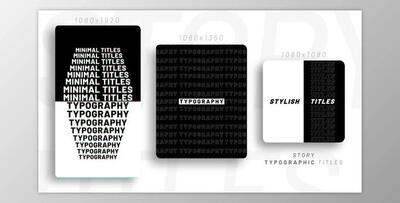 Instagram Typography Titles (Videohive 45529778) - AE Project