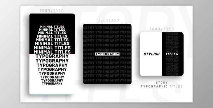 Instagram Typography Titles (Videohive 45529778) - AE Project