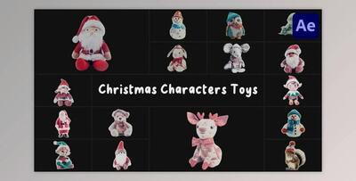 Christmas Characters Toys for After Effects (Videohive 55221273) - AE Project