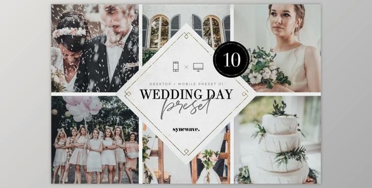 Wedding Day Lightroom Presets Bundle CreativeMarket 5251273