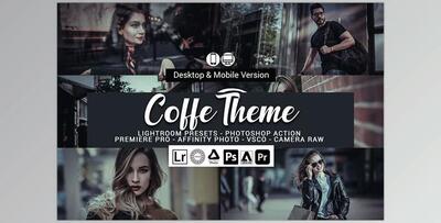 Coffe Theme Presets CreativeMarket-5689519 (LRTEMPLATE, XMP, DNG, PDF, ATN)