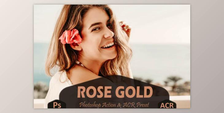 10 Rose Gold Photoshop Actions