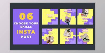 Choose Your Skill in Childhood Instagram Post (Videohive 39216437) - AE Project