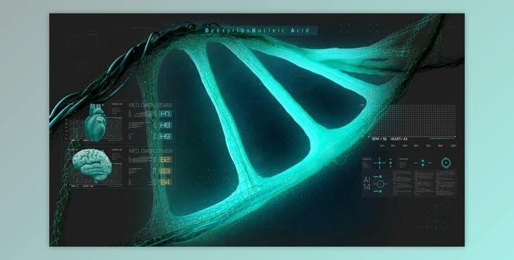 Videohive HUD Medical Interface DNA 38147713