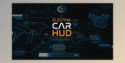 Electric Car HUD (Videohive 39149452) - AE Project