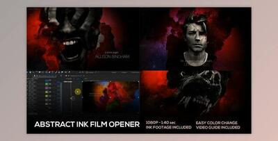 Abstract Ink Film Opener (Videohive 23202914) - AE Project