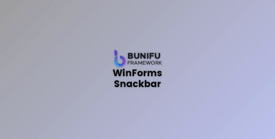 Bunifu UI WinForms Snackbar v6.0.2 + CRACK