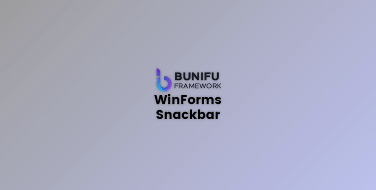 Bunifu UI WinForms Snackbar v6.0.2 + CRACK